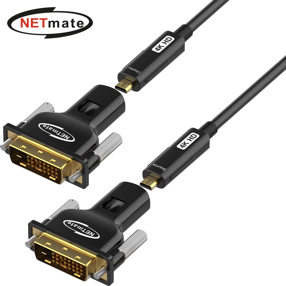 오늘의쇼핑은 (Netmate) 배관용 분리형 DVI 리피터 광케이블 20M