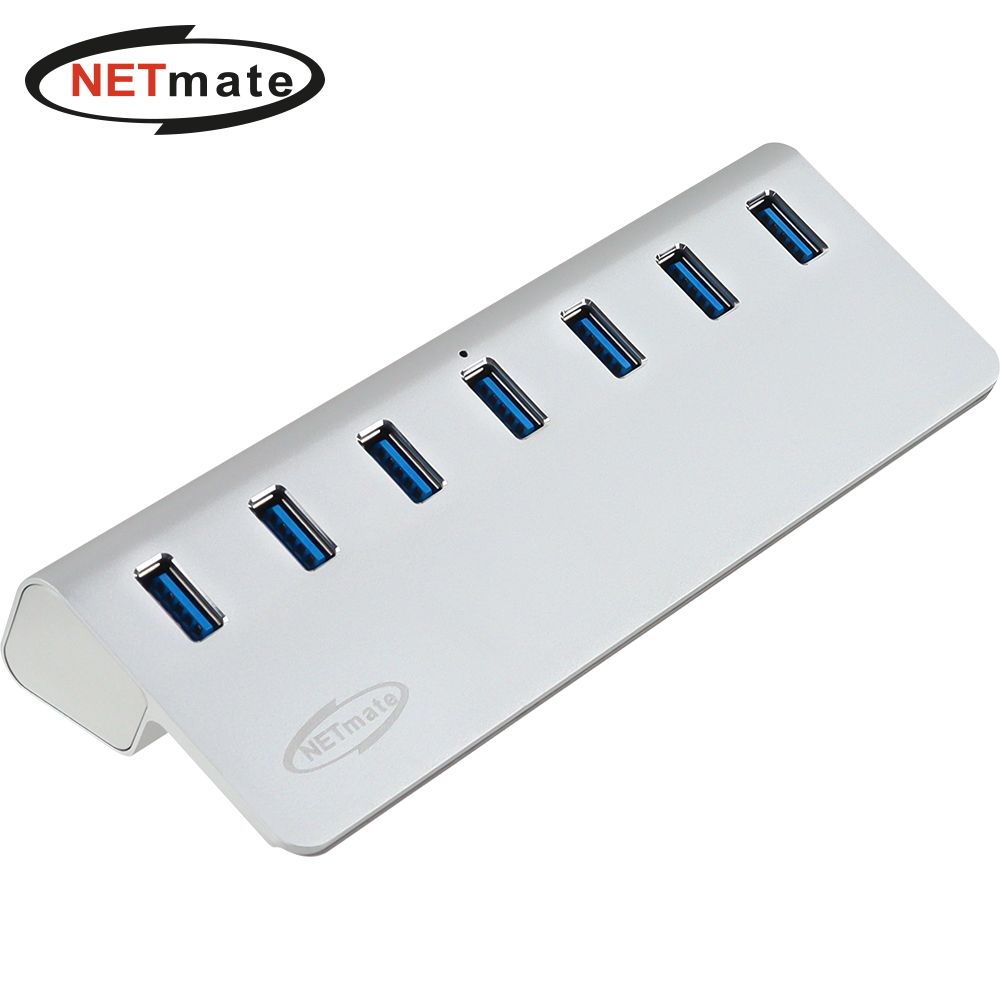 (Netmate) 알루미늄 USB 3.2 7포트 허브(유전원)