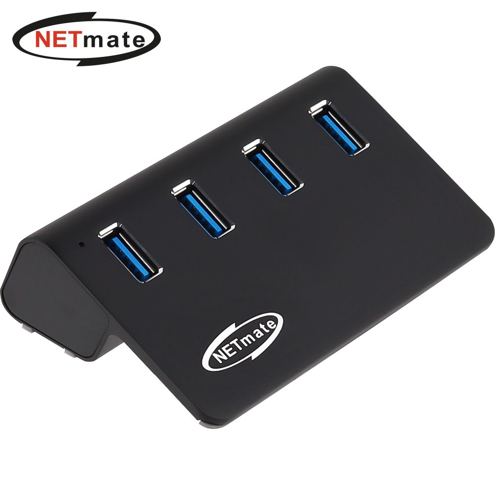 오늘의쇼핑은 (Netmate) 알루미늄 USB 3.2 4포트 허브(블랙/유전원)