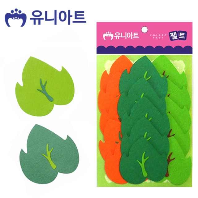 유니아트(펠트)잎사귀(소)(15pcs 70x70mm)(P0000CLZ)