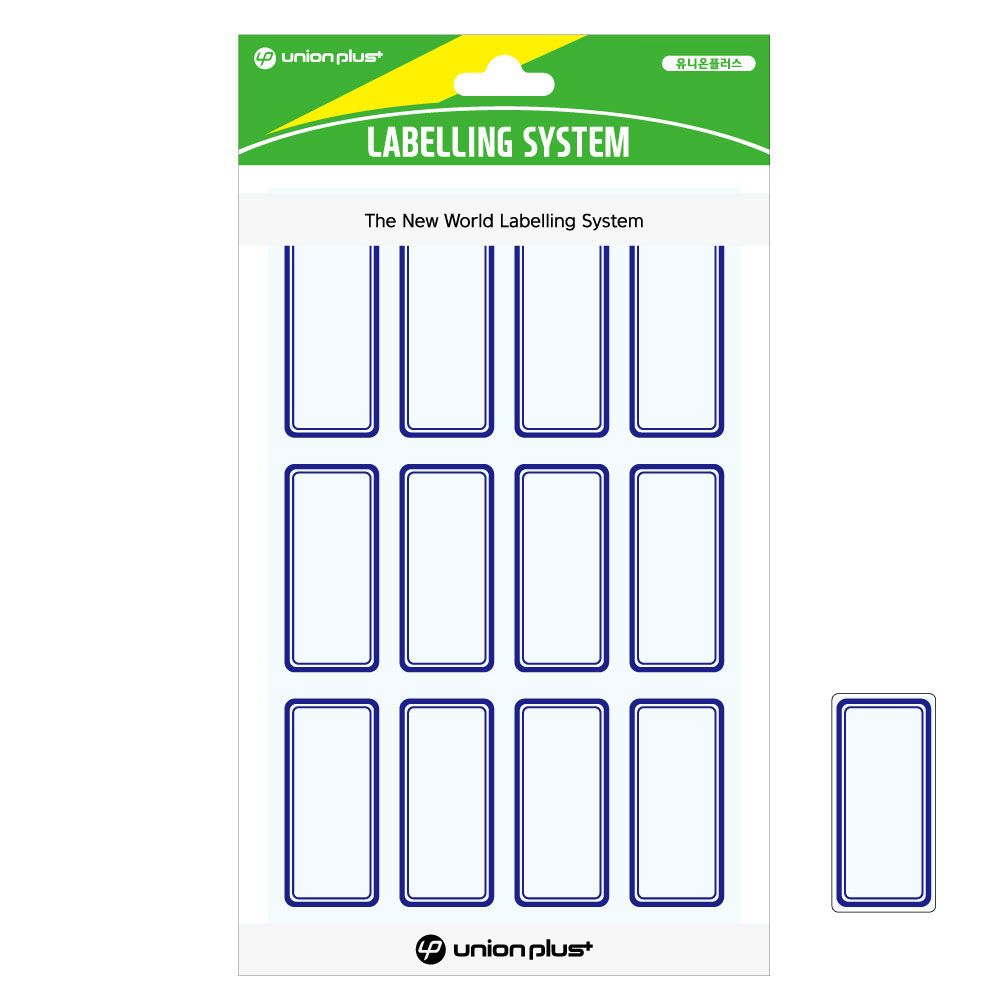 오늘의쇼핑은 유니온 견출지 일반 43x21 (UL-216) (청색) (10매입)
