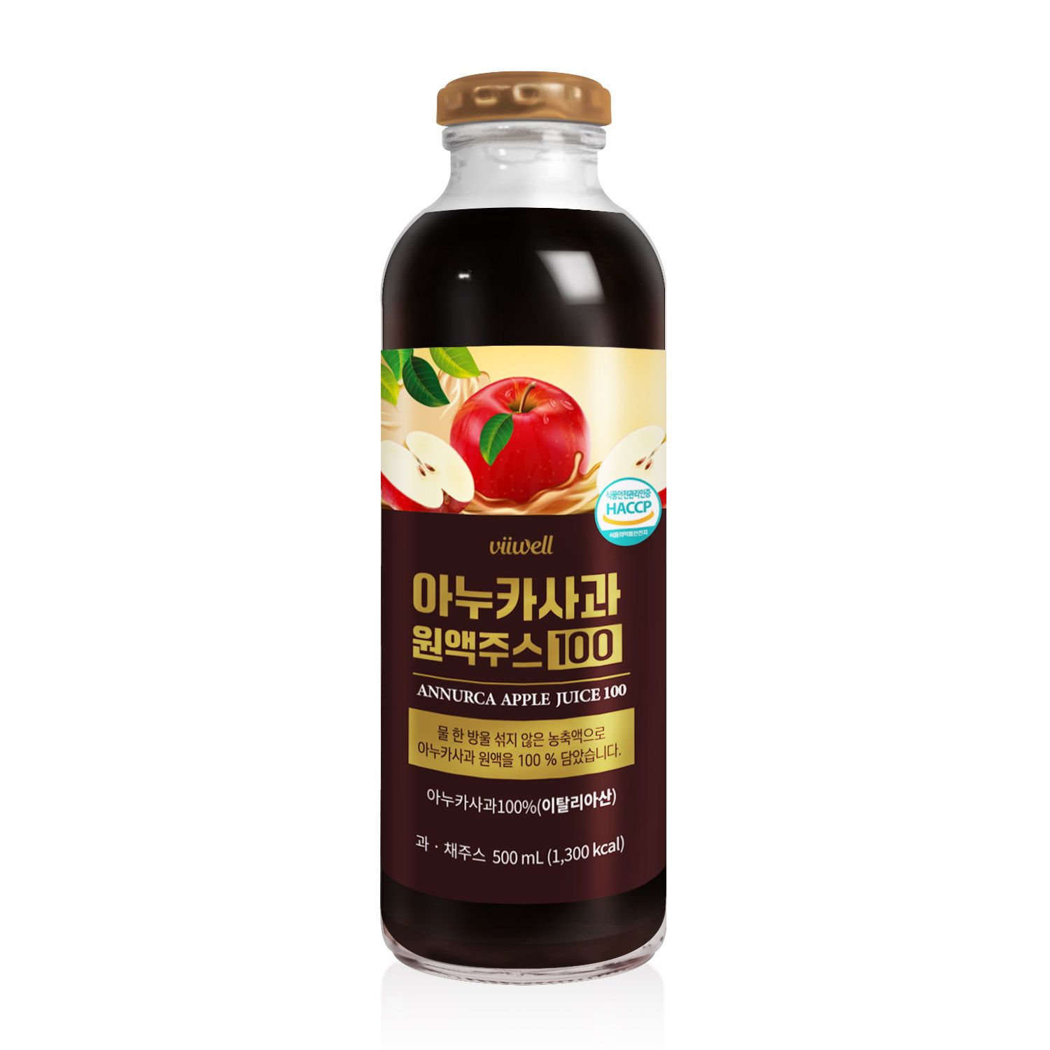 비웰 아누카사과 원액주스 100 500ml 1병