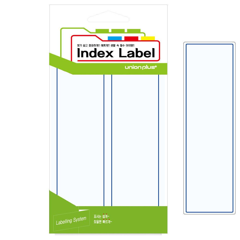 오늘의쇼핑은 유니온 견출지 일반 43x140 (UL-2204)(청색)(18매입)