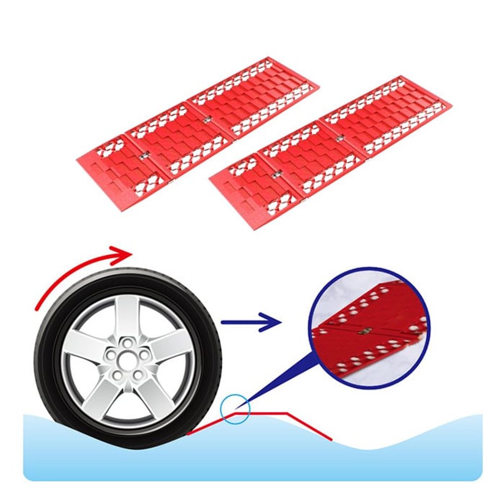 오늘의쇼핑은 차량용 비상탈출패드 2p 야외 산악 타이어 눈길탈출
